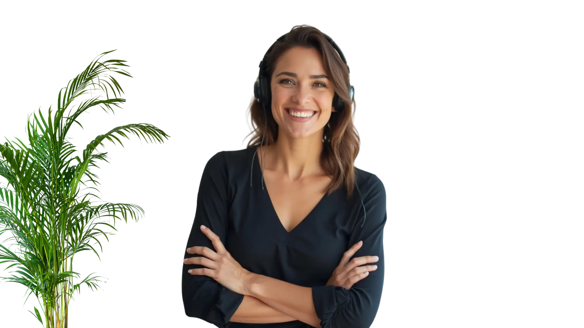 Voice agent realistic illustration